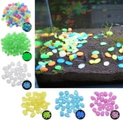 Pluokvzr 500PCS Stone Glow in The Dark Rocks for Outdoor Garden Luminous Decor Rubble for Pots Decoration, Yard Ornament, Pebbles for Plants Indoor Vase, Glowing Small Rocks Gravel